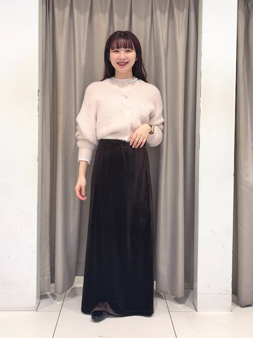 セール】『TALLサイズ/WEB限定』ベロアナロースカート（スカート