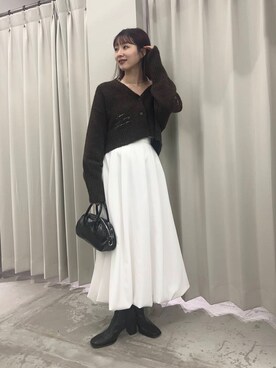 りなてぃさん(レディース・154cm)の冬コーディネート