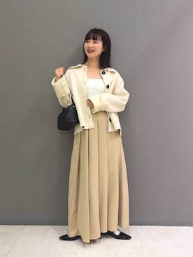 りなてぃさん（レディース・154cm）の冬コーディネート