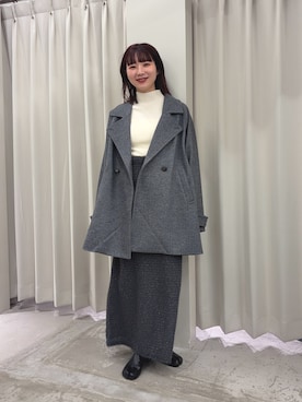 「アイテム（テーラードジャケット）」を使った、りなてぃさん（レディース・154cm）の秋コーディネート