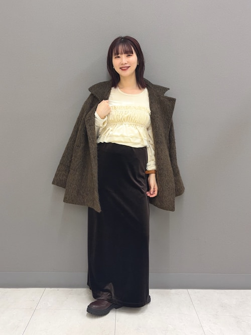セール】『TALLサイズ/WEB限定』ベロアナロースカート（スカート