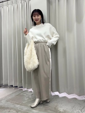 りなてぃさん（レディース・154cm）の冬コーディネート