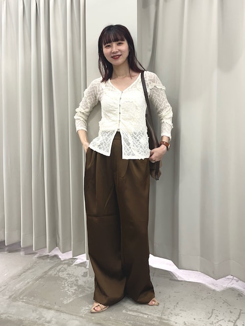 セール】サテンインタックパンツ（その他パンツ）｜SENSE OF PLACE by