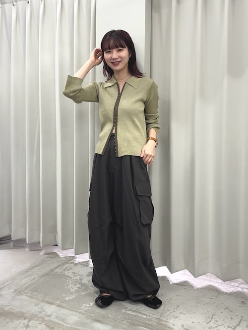 セール】フロントホックエリツキコンパクトカーディガン（カーディガン