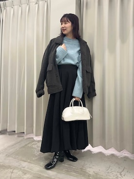 りなてぃさん（レディース・154cm）の冬コーディネート