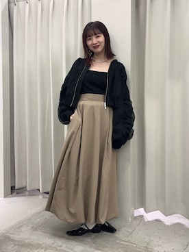 「SENSE OF PLACE by URBAN RESEARCH（センスオブプレイスバイアーバンリサーチ）のメタリックポインテッドシューズ（パンプス）」を使った、りなてぃさん（レディース・154cm）の春コーディネート