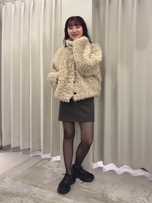 【美品】定価46000円　アルチビオ モコモコブルゾン　サイズ36 楽天市場】【SALE／50%OFF】(K)モコモコファーフーディJKT repipi