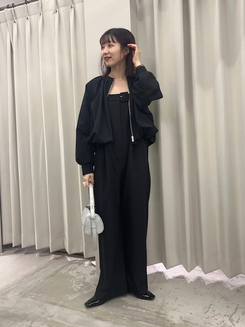 イデアルーチェバルーンブルゾン　ブラック イデアルーチェバルーンブルゾン ブラック バルーンブルゾン