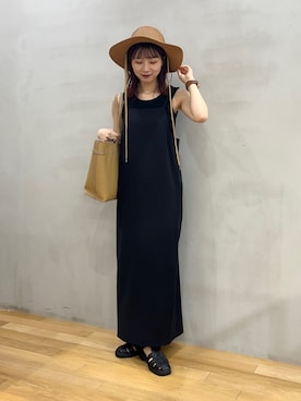 「RODE SKO」｜「アイテム（サンダル）」を使った、りなてぃさん（レディース・155cm）の夏コーディネート