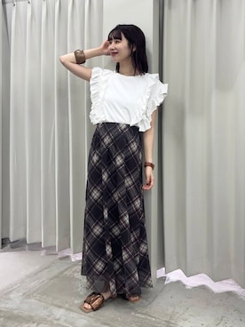 りなてぃさん（レディース・154cm）の夏コーディネート