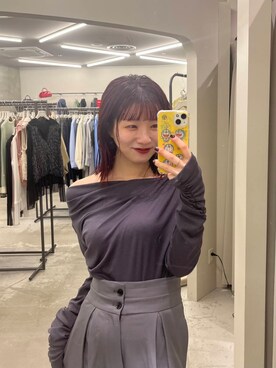 「SENSE OF PLACE by URBAN RESEARCH（センスオブプレイスバイアーバンリサーチ）のメタリックポインテッドシューズ（パンプス）」を使った、りなてぃさん（レディース・154cm）の春コーディネート