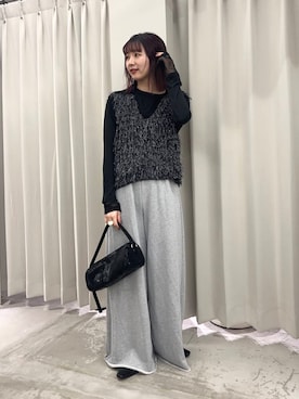 りなてぃさん（レディース・154cm）の冬コーディネート