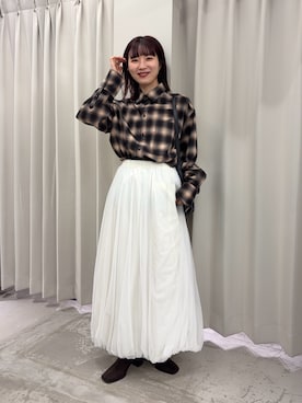 「SENSE OF PLACE by URBAN RESEARCH（センスオブプレイスバイアーバンリサーチ）のアイテム」を使った、りなてぃさん（レディース・154cm）の秋コーディネート