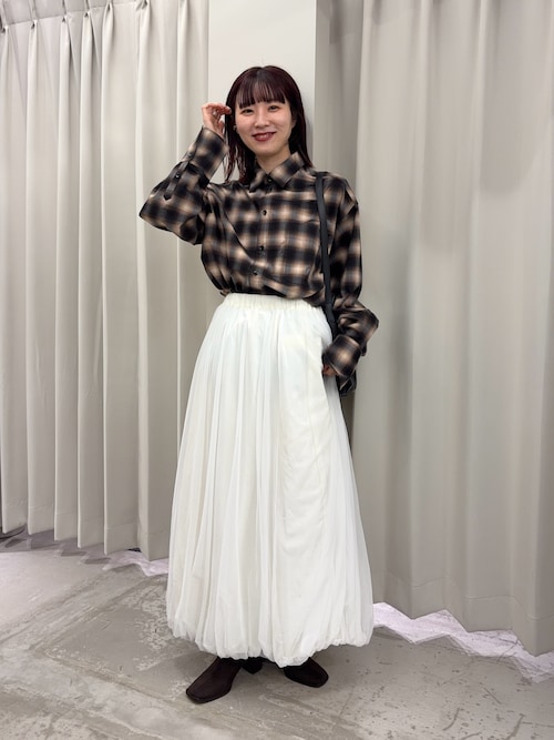 Ans dotsloevner 24ss バルーンスカート 裏地付きふんわりバルーンスカートsdpal0503 ラベンダー – [公式