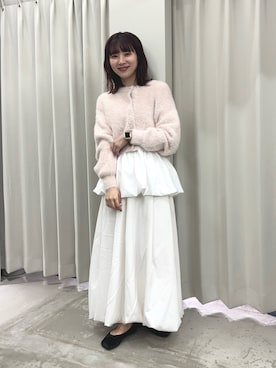 「st2508」｜「アイテム（バレエシューズ）」を使った、りなてぃさん（レディース・154cm）の秋コーディネート