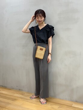 「HEYUMM」｜りなてぃさん（レディース・155cm）の夏コーディネート