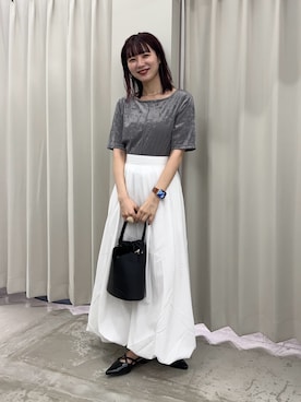 「アイテム（パンプス）」を使った、りなてぃさん（レディース・154cm）の夏コーディネート