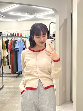 「アイテム（カーディガン/ボレロ）」を使った、りなてぃさん（レディース・154cm）の夏コーディネート
