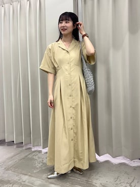 「綺麗めコーデ」｜「アイテム（パンプス）」を使った、りなてぃさん（レディース・154cm）の春コーディネート