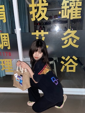 「BOY LONDON（ボーイロンドン）のアイテム」を使った、YYYYYYenicallさん（レディース・159cm）の夏コーディネート