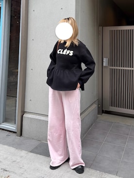 「フリルトップス」｜ERINAさん（レディース・167cm）の秋コーディネート