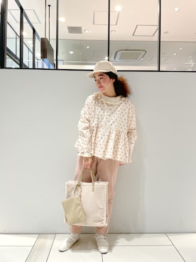 「PUAL CE CIN（ピュアルセシン）のアイテム（帽子）」を使った、pualmaiさん（レディース・153cm）の秋コーディネート