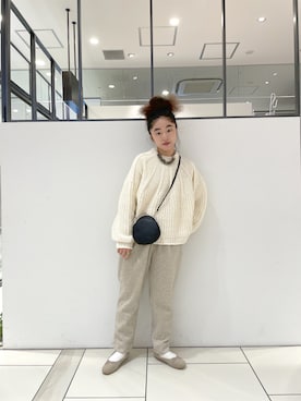 「ざっくりニット」｜pualmaiさん（レディース・153cm）の秋コーディネート