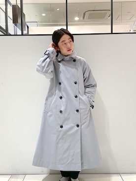 「PUAL CE CIN（ピュアルセシン）のアイテム（トレンチコート）」を使った、pualmaiさん（レディース・153cm）の冬コーディネート