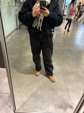 「Perushu（ペルーシュ）のアイテム」を使った、とぅんさん（レディース・155cm）の冬コーディネート