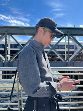 「アイテム（帽子）」を使った、aepelさん（メンズ・173cm・30代）の夏コーディネート