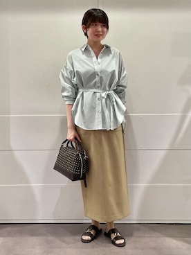 「UNTITLED（アンタイトル）のアイテム」を使った、MOMOKOさん（レディース・160cm）の夏コーディネート
