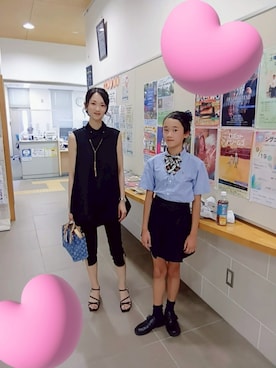 「POLO RALPH LAUREN（ポロ ラルフ ローレン）のアイテム（ポロシャツ）」を使った、ゆうさん（レディース・145cm）の夏コーディネート