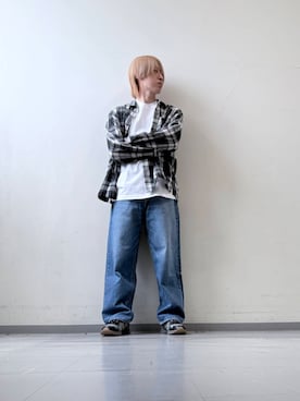 「ASICS（アシックス）のアイテム」を使った、みさん（メンズ・172cm）の夏コーディネート
