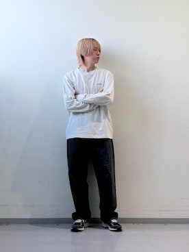 「アイテム（スニーカー）」を使った、三原さん（メンズ・172cm・10代）の夏コーディネート
