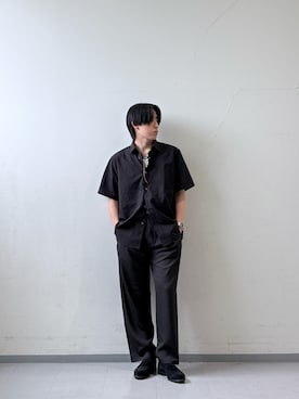 「Our Legacy（アワーレガシー）のアイテム」を使った、三原さん（メンズ・172cm）の夏コーディネート