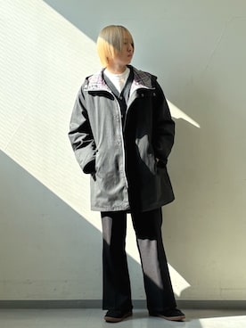 「Barbour（バブアー）の『別注』Barbour×DOORS　HOODED COAT（その他アウター）」を使った、三原さん（メンズ・172cm・20代）の秋コーディネート
