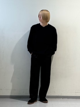 「アイテム（ニット/セーター）」を使った、三原さん（メンズ・172cm・10代）の秋コーディネート