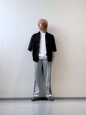 「ASICS（アシックス）のアイテム」を使った、みさん（メンズ・172cm）の夏コーディネート