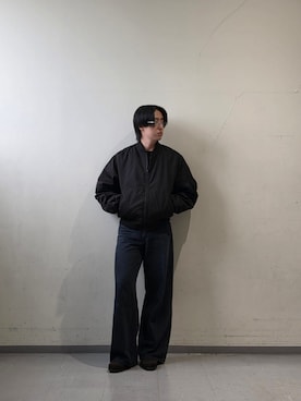 「FORK&SPOON（フォークアンドスプーン）のアイテム」を使った、三原さん（メンズ・172cm）の秋コーディネート