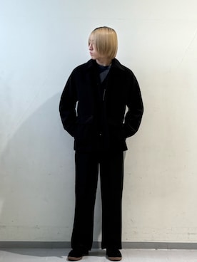 「アイテム（テーラードジャケット）」を使った、三原さん（メンズ・172cm・10代）の秋コーディネート