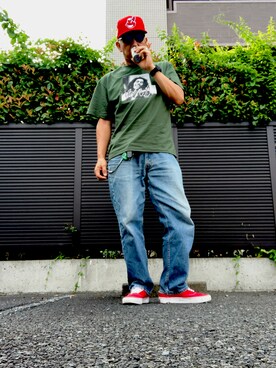 「VANS（バンズ）のアイテム（シューズ）」を使った、dice088さん（メンズ・179cm）の夏コーディネート