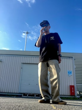 「アイテム（帽子）」を使った、dice088さん（メンズ・179cm）の夏コーディネート