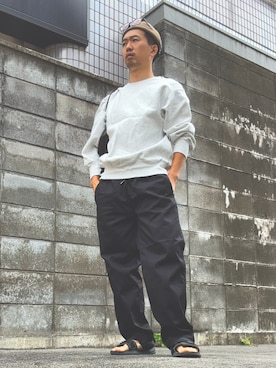 「アイテム（サンダル）」を使った、けにっくす憤怒。さん（メンズ・168cm）の秋コーディネート