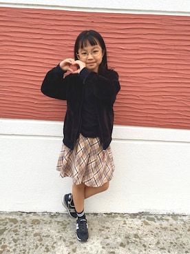 「アイテム（その他アウター）」を使った、になとくFactory＊相互さん（キッズ・130cm）の春コーディネート