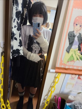 「アイテム（アームカバー）」を使った、中村灰夜さん（レディース・144cm）の秋コーディネート