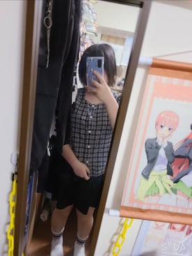 「アイテム（ソックス/靴下）」を使った、中村灰夜さん（レディース・144cm）の夏コーディネート
