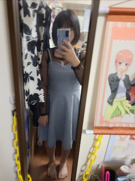 「アイテム（ワンピース/ドレス）」を使った、中村灰夜さん（レディース・144cm）の秋コーディネート