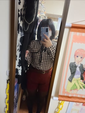 「アイテム（タイツ/ストッキング）」を使った、中村灰夜さん（レディース・144cm）の秋コーディネート