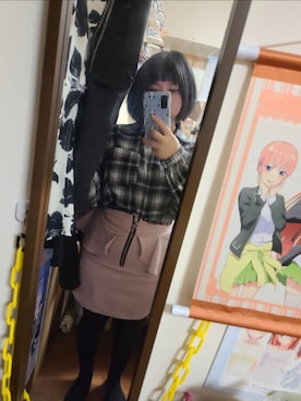 「アイテム（タイツ/ストッキング）」を使った、中村灰夜さん（レディース・144cm）の冬コーディネート