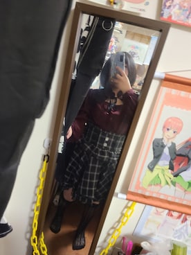 「アイテム（レッグウェア）」を使った、中村灰夜さん（レディース・144cm）の冬コーディネート